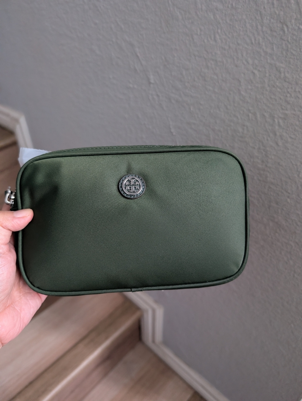 NWT Tory Burch Virginia Nylon Belt Bag In Basil